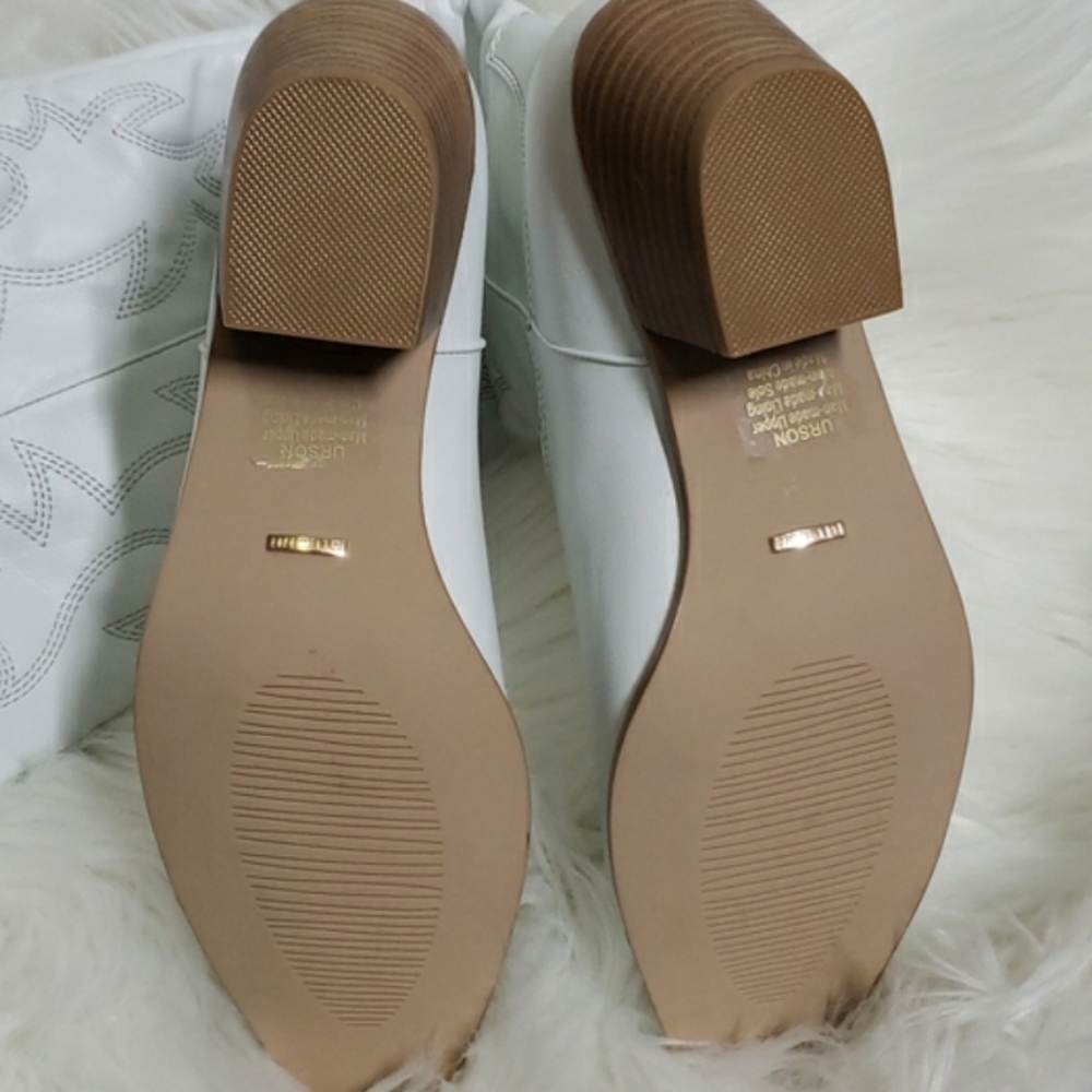 NEW Billini Urson White Cowboy Boots Size 9 - Picture 8 of 10